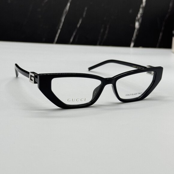 NEW GUCCI  EYEGLASSES GG1683O 001 WOMEN BLACK EYEWEAR GUCCI - Picture 1 of 10